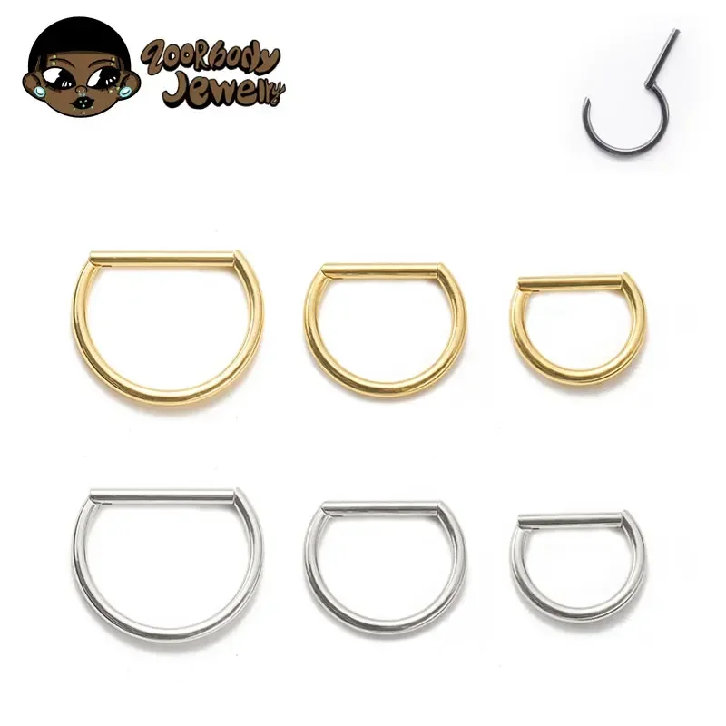 Zoor Body Jewelry - 1 ชิ้น G23 ไทเทเนียมเจาะ 16 กรัม