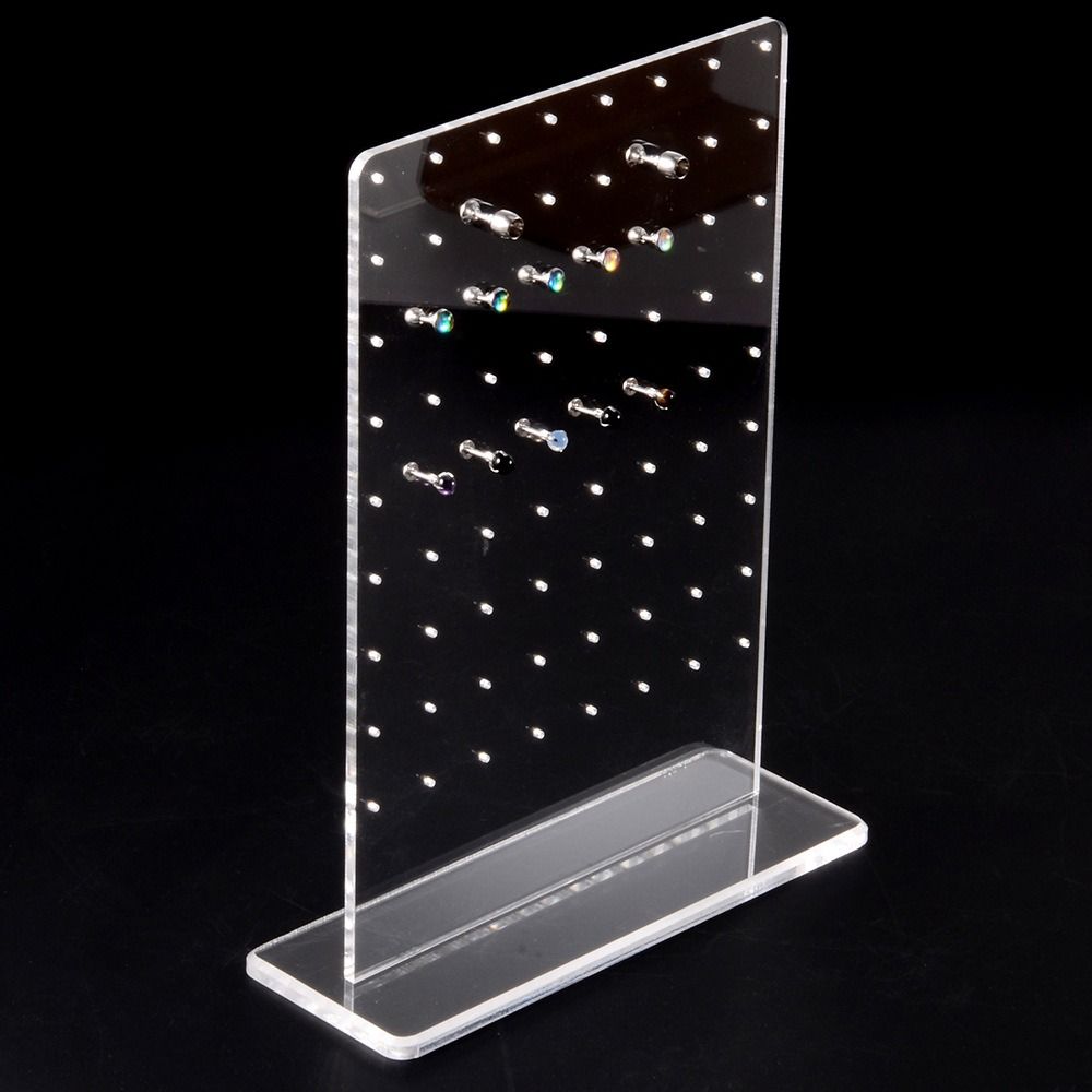 Body Jewelry Storage - ชั้นวางโชว์เครื่องประดับอะคริลิคแบบตั้งโต๊ะสำหรับจัดเก็บเครื่องประดับเจาะร่างกาย แหวนจุกนม และต่างหู