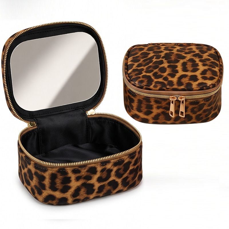 Body Jewelry Waterproof - กระเป๋าเครื่องสำอางพกพาแบบใหม่ปี 2026 กระเป๋าเก็บเครื่องสำอางพร้อมกระจก กระเป๋าแต่งหน้ากันน้ำสำหรับเดินทาง กระเป๋าจัดระเบียบเครื่องสำอางขนาดเล็กสำหรับผู้หญิง