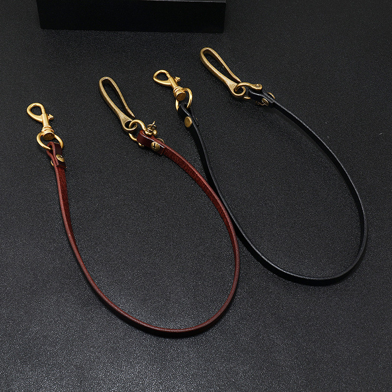 Body Jewelry Bulk - Handmade ยาว Biker รถจักรยานยนต์ Trucker สีน้ําตาล