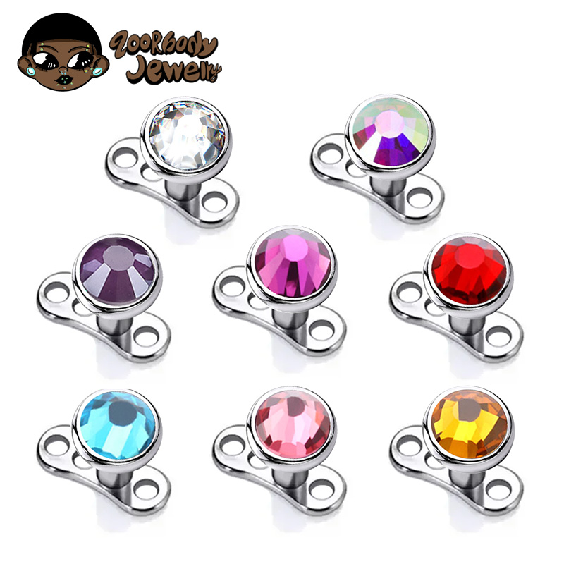 Zoor Body Jewelry - G23 ไทเทเนียมเจาะ Micro Dermal Anchor Base