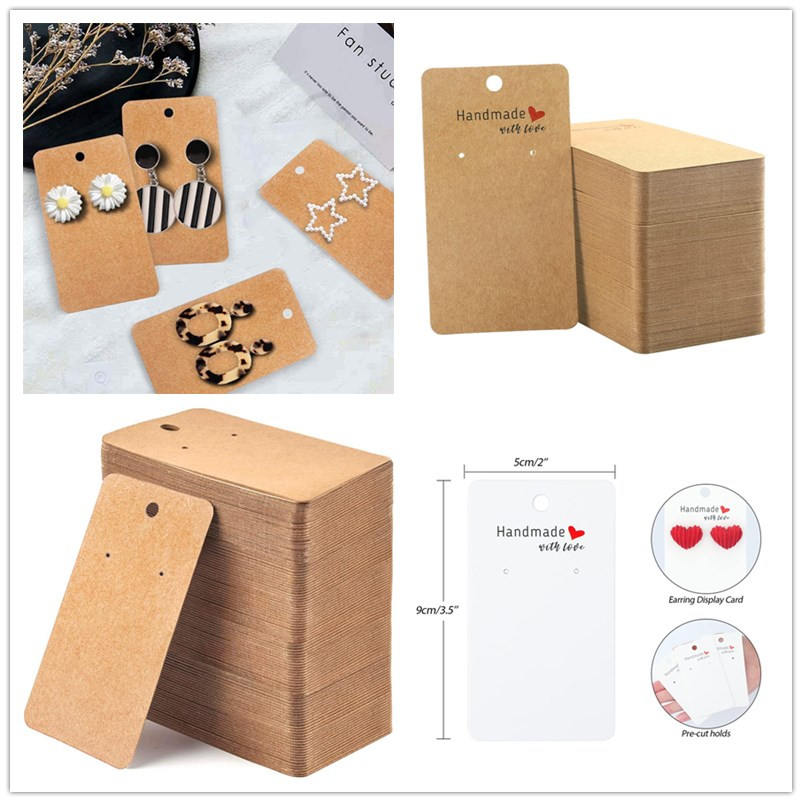 Body Jewelry Display - การ์ดโชว์ต่างหูพิมพ์ลายรัก ขนาด 5 * 9 ซม.