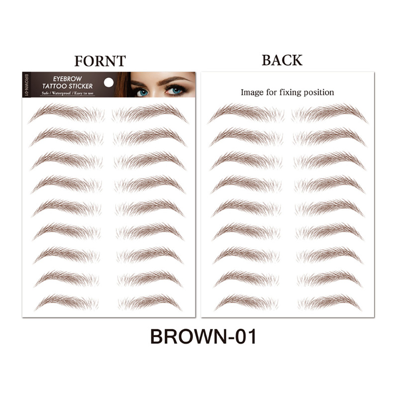 กันน้ํา 6D Eyebrow Tattoo สติก - Body Jewelry Waterproof บทวิจารณ์และราคา