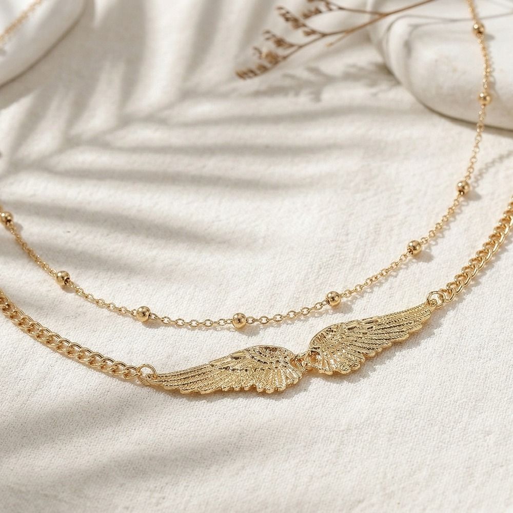 สร้อยคอรูปปีกสองชั้น ดีไซน์หรู - Body Jewelry Bulk บทวิจารณ์และราคา