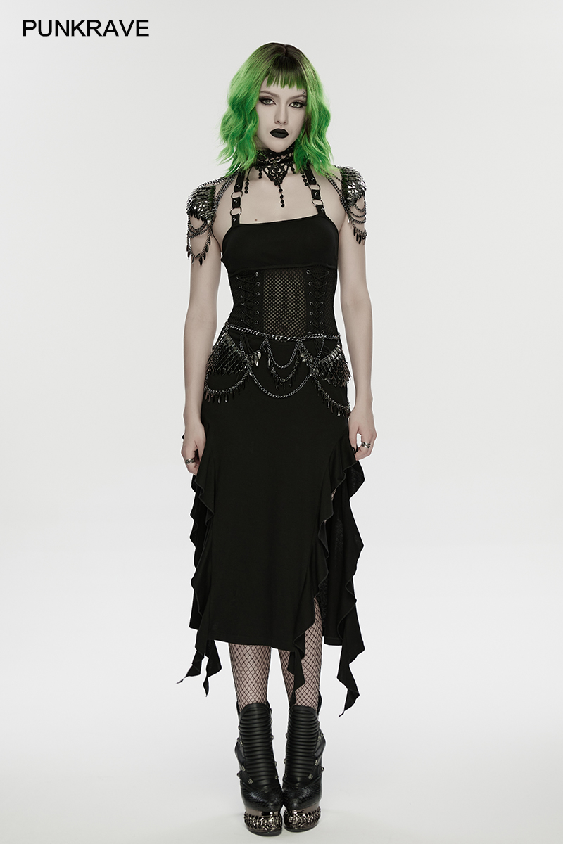 PUNK RAVE โซ่คาดเอวโลหะผสมอะลู - Body Jewelry Metal Types บทวิจารณ์และราคา