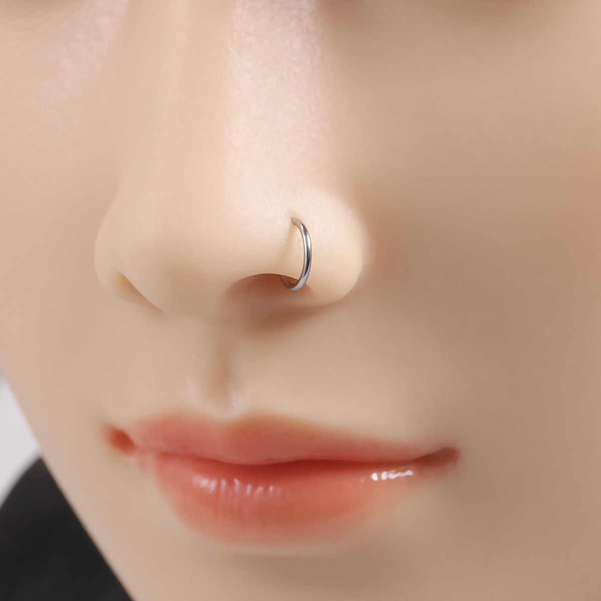 แหวนจมูกปลอมแบบเกี่ยวหู 2 ชิ้น - Body Jewelry Metal Types บทวิจารณ์และราคา