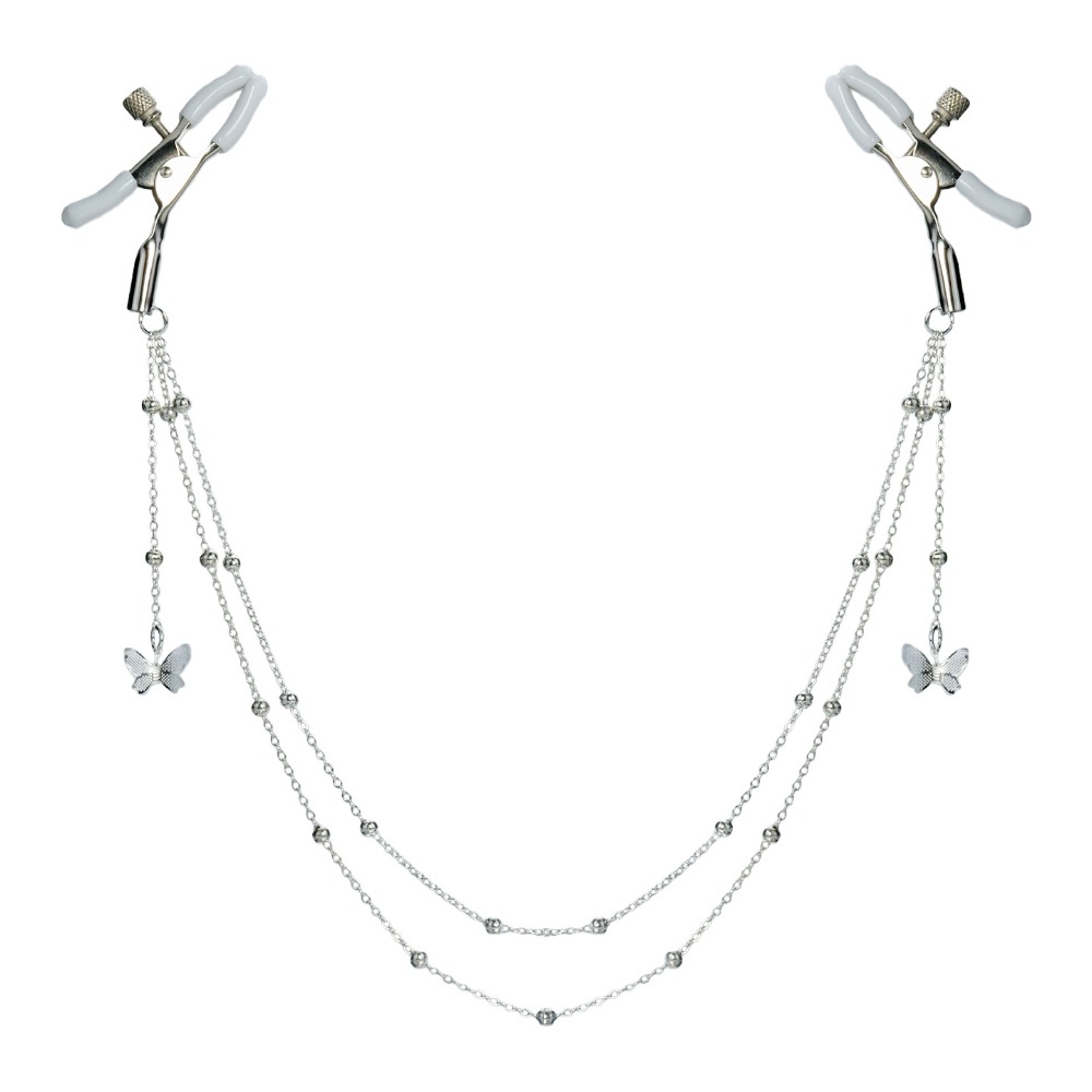 ที่หนีบหัวนมรูปผีเสื้อแบบเซ็กซ - Body Jewelry Nipple Chain บทวิจารณ์และราคา