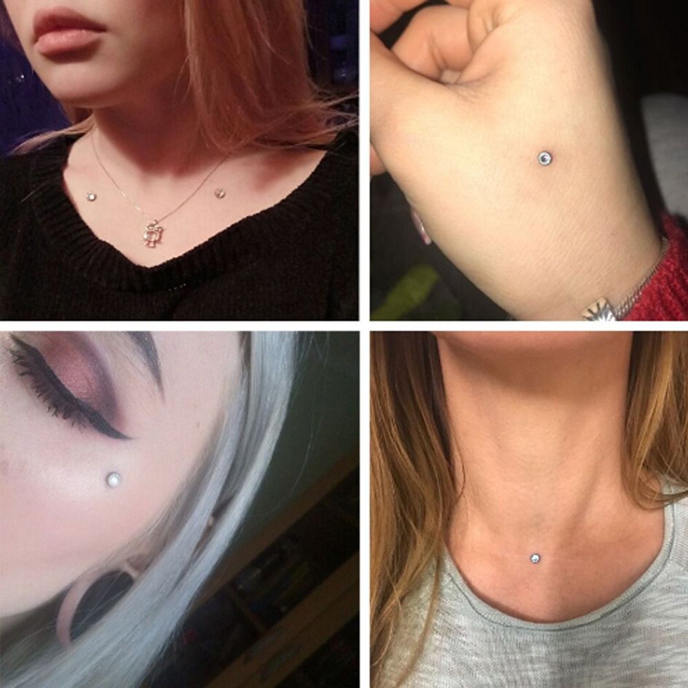 Micro สแตนเลสสตีลเจาะร่างกายเค - Body Jewelry Ear Piercing บทวิจารณ์และราคา