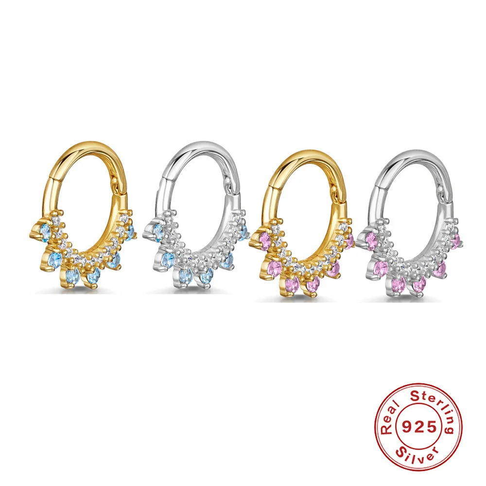 1PC 925เงินสเตอร์ลิงแหวนจมูกบา - Zoor Body Jewelry บทวิจารณ์และราคา