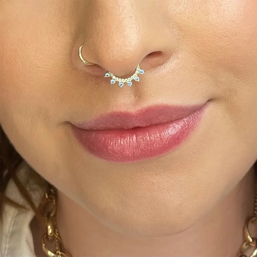 1PC 925เงินสเตอร์ลิงแหวนจมูกบา - Zoor Body Jewelry บทวิจารณ์และราคา