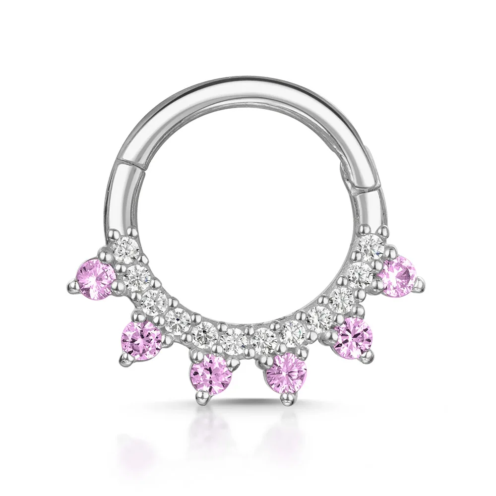 1PC 925เงินสเตอร์ลิงแหวนจมูกบา - Zoor Body Jewelry บทวิจารณ์และราคา