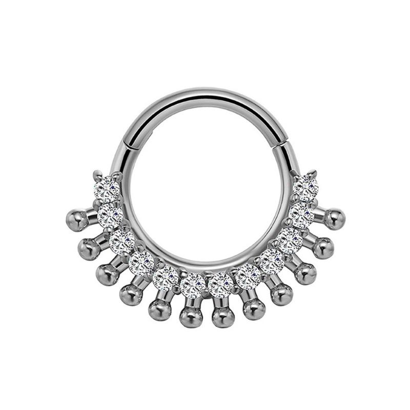 31BB แหวนกระดูกอ่อนหูจมูกคริสต - Body Jewelry Ear Piercing บทวิจารณ์และราคา