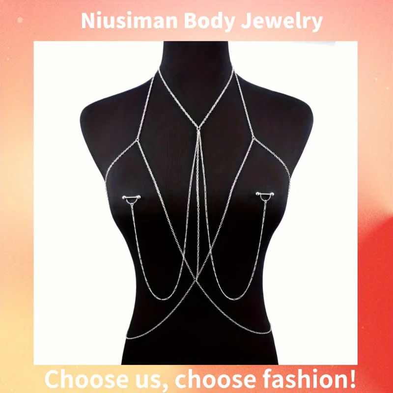1 PC Elegant & เซ็กซี่ Body CH - Body Jewelry Nipple Chain บทวิจารณ์และราคา