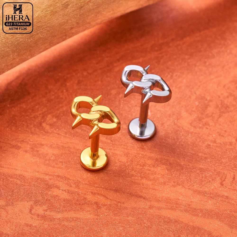ต่างหูไทเทเนียม G23 ทรงหยดน้ำข - Rook Curved Barbell บทวิจารณ์และราคา