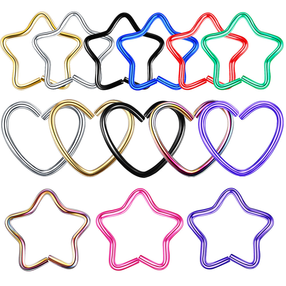 เครื่องประดับเหล็กผ่าตัด Daith - Body Jewelry Lip Ring บทวิจารณ์และราคา