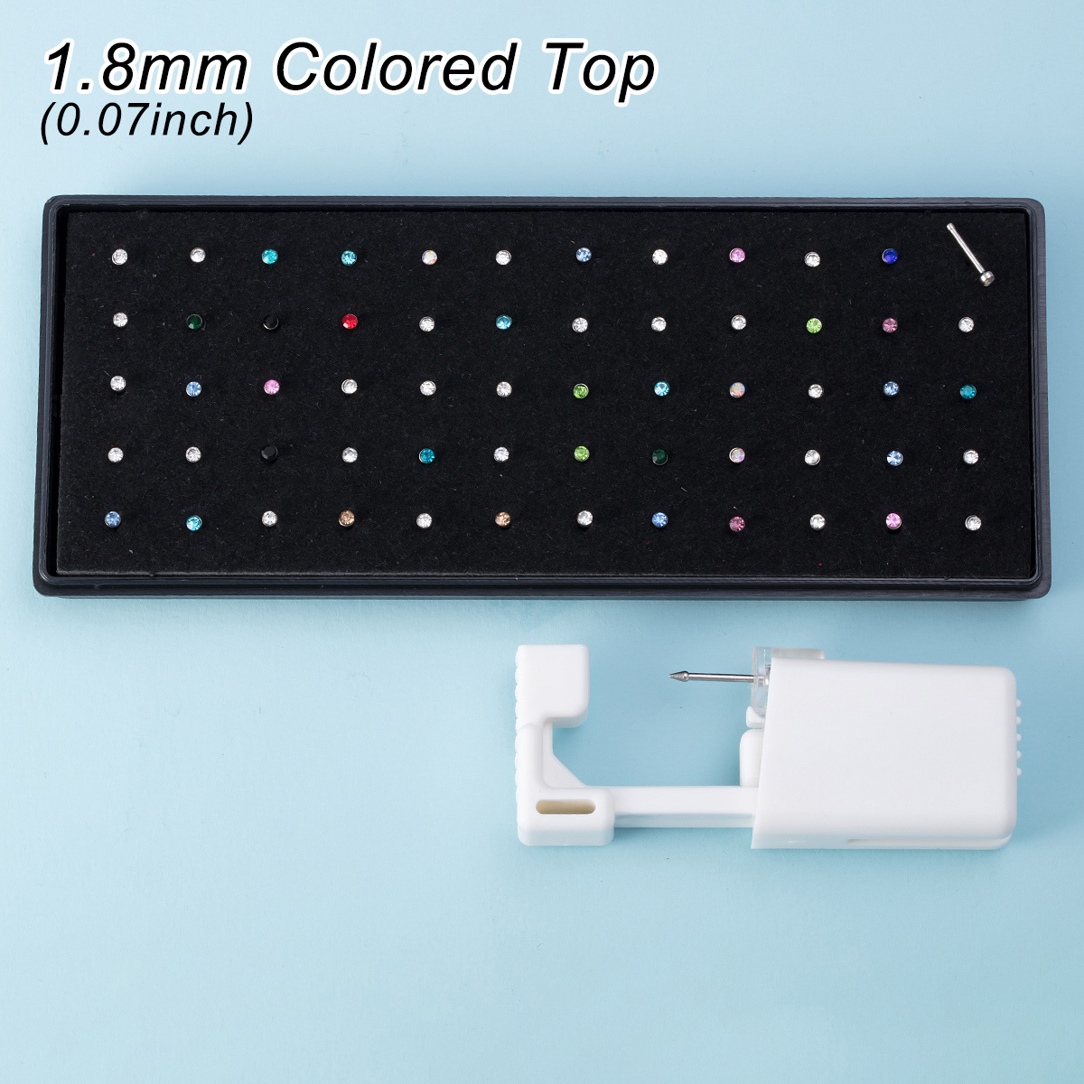 61 ชิ้นชุดเจาะจมูกรวมทั้ง 1 ชิ - Body Jewelry Factory บทวิจารณ์และราคา