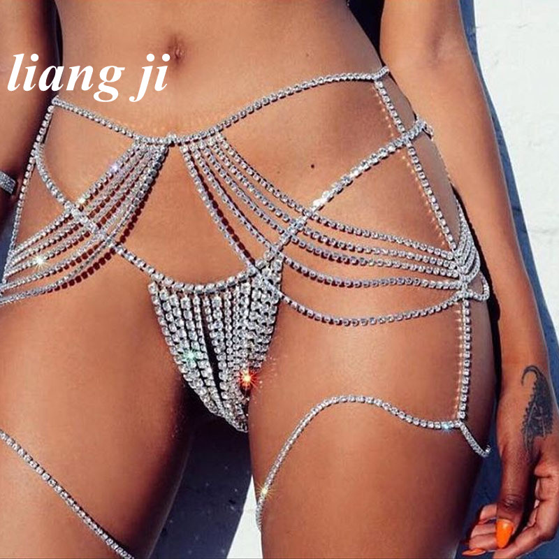 เซ็กซี่ Body CHAIN เอวคริสตัลบ - Body Jewelry Chest บทวิจารณ์และราคา