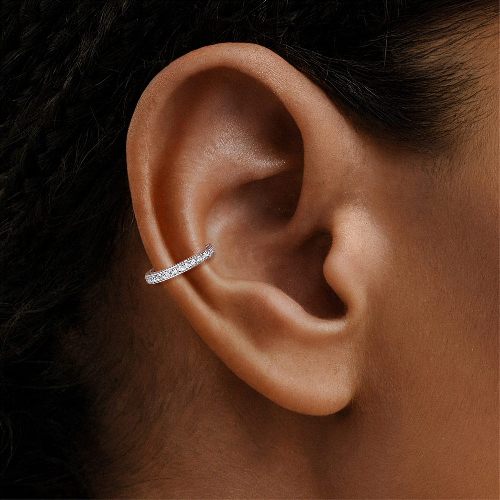KOJ ต่างหูแบบคล้องหูทรงตัว C ส - Body Jewelry Ear Piercing บทวิจารณ์และราคา