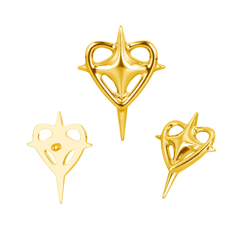 ต่างหูไทเทเนียม ASTM F136 รูปห - Body Jewelry Factory บทวิจารณ์และราคา