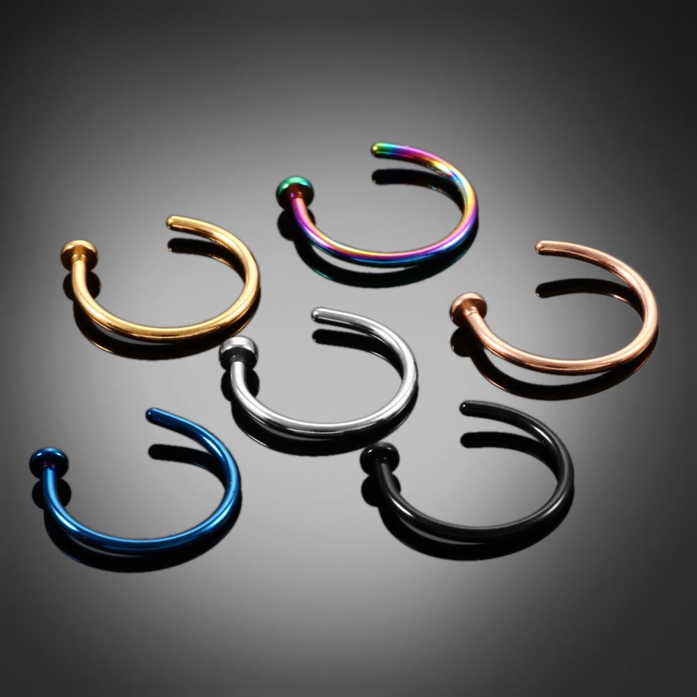 10 ชิ้น ต่างหูสแตนเลสบางสำหรับ - Body Jewelry Lip Ring บทวิจารณ์และราคา