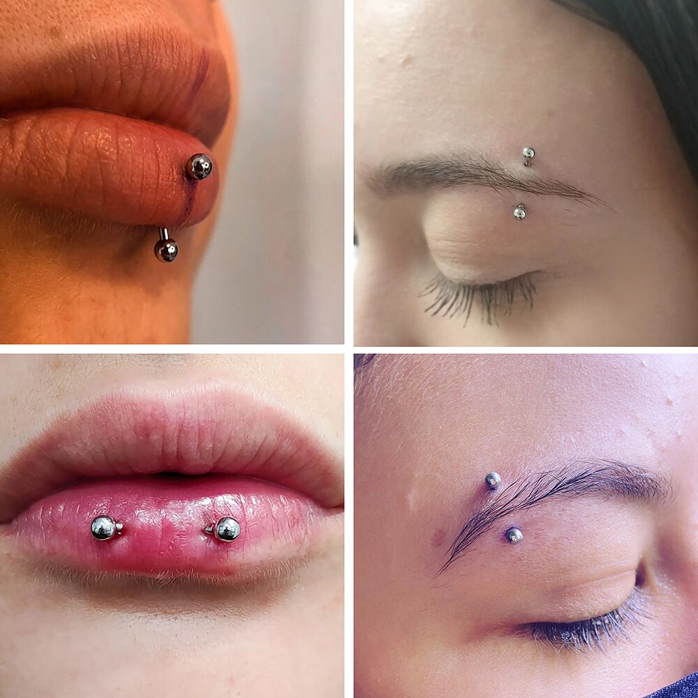 1 PC ไทเทเนียมเจาะโค้ง Barbell - Rook Curved Barbell บทวิจารณ์และราคา