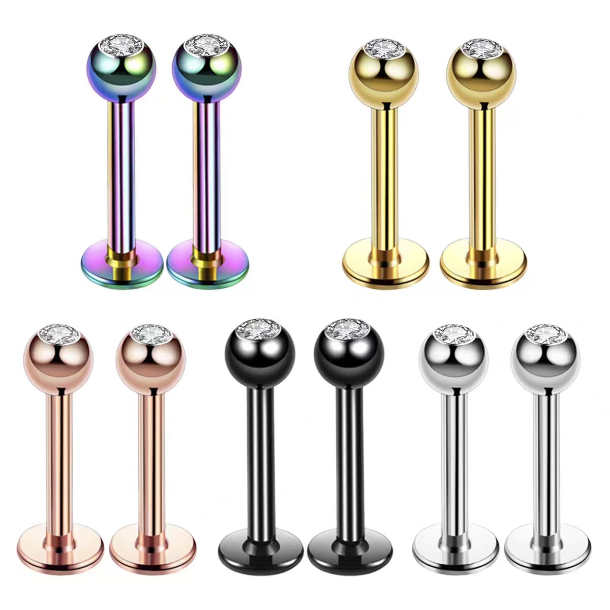 จิวเจาะริมฝีปาก/กระดูกอ่อน/หู/ - Body Jewelry Ear Piercing บทวิจารณ์และราคา