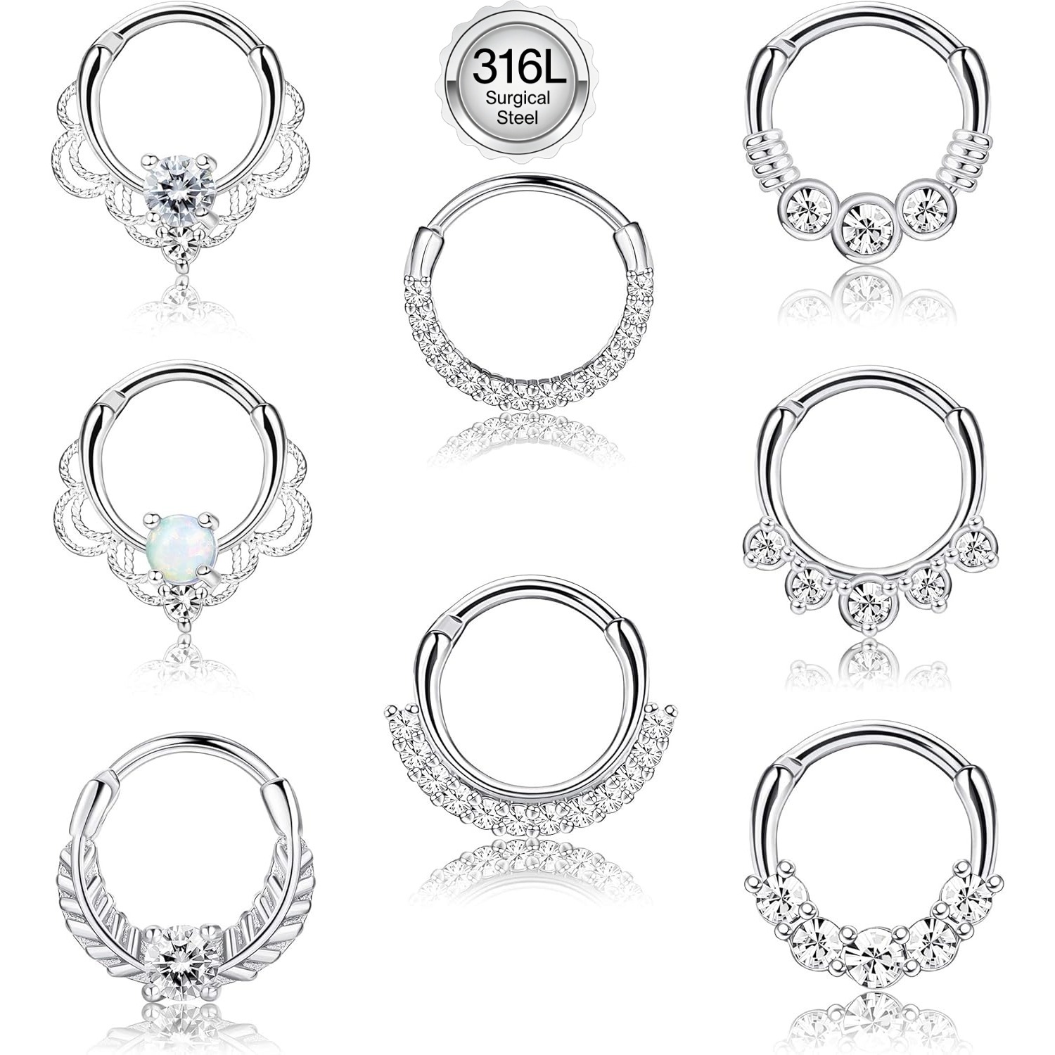 Drperfect 16G Septum Clicker แ - Rook Curved Barbell บทวิจารณ์และราคา