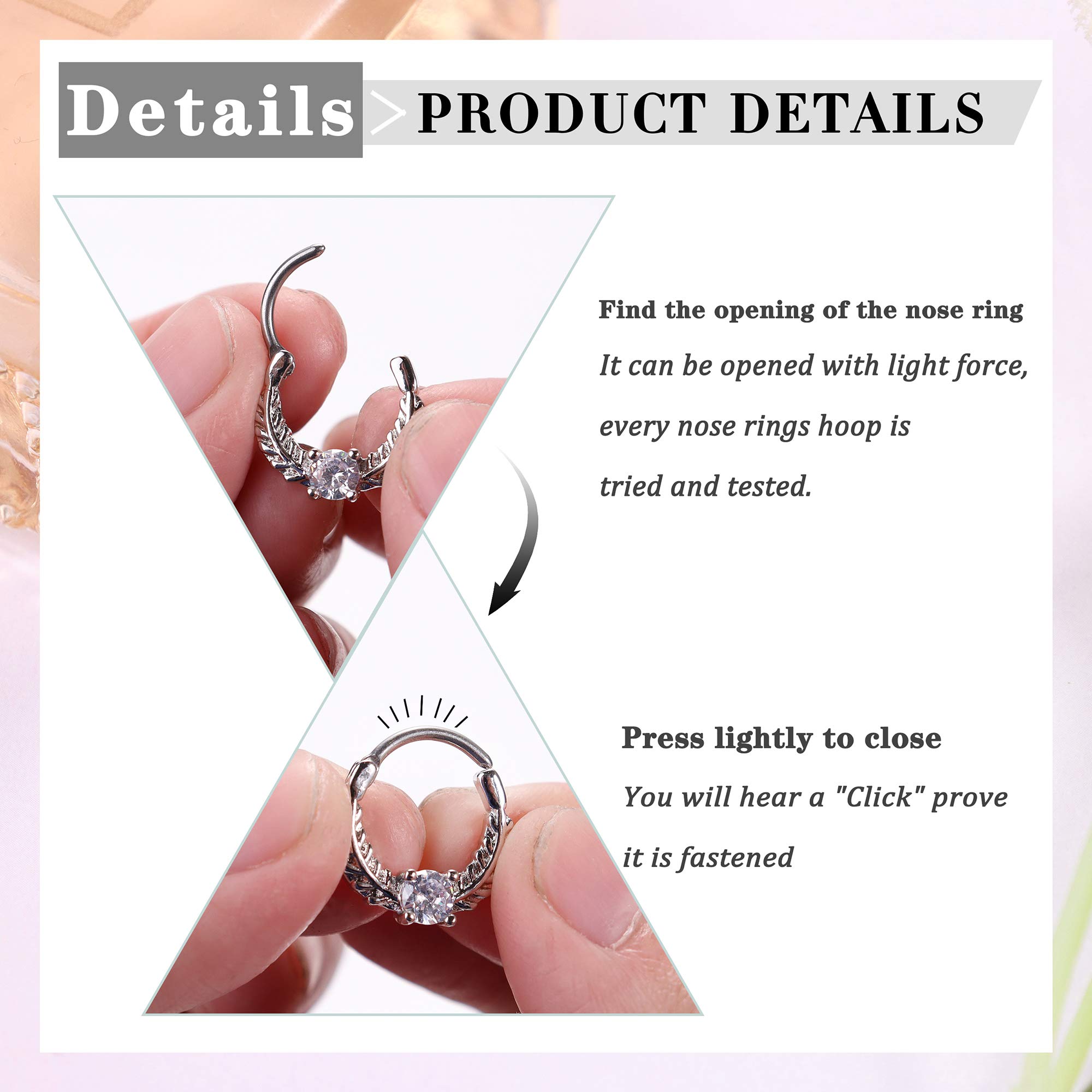 Drperfect 16G Septum Clicker แ - Rook Curved Barbell บทวิจารณ์และราคา