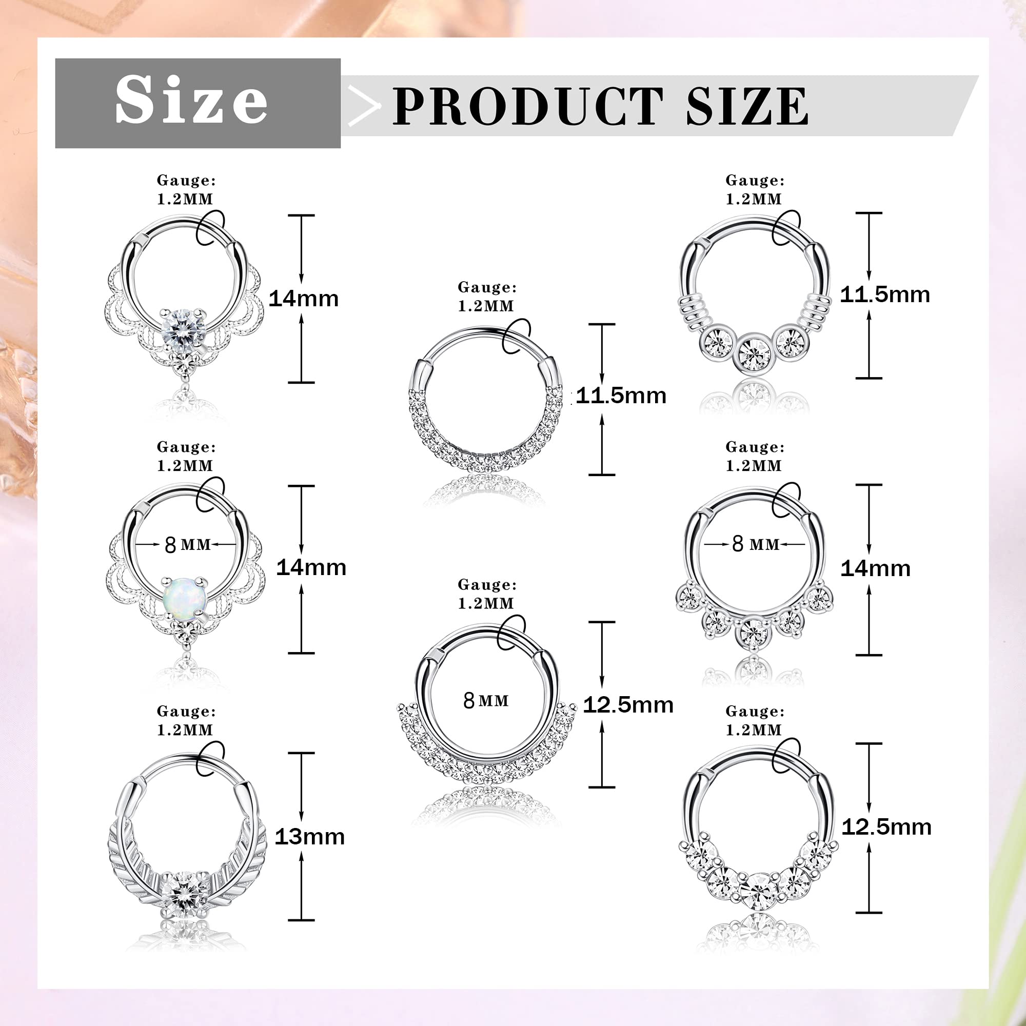Drperfect 16G Septum Clicker แ - Rook Curved Barbell บทวิจารณ์และราคา