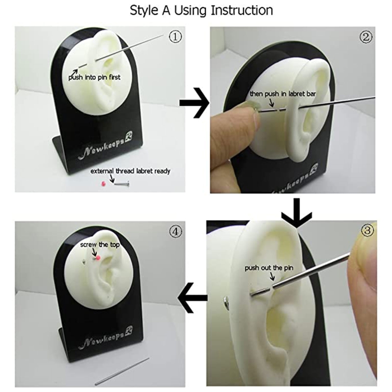 ชุดเครื่องมือช่วยสอดตัวสำหรับเ - Body Jewelry Ear Piercing บทวิจารณ์และราคา