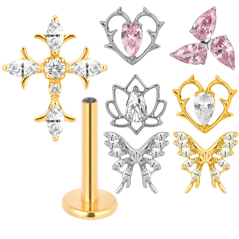 ASTM F136 ไทเทเนียมหู PIERC ผี - Body Jewelry Factory บทวิจารณ์และราคา