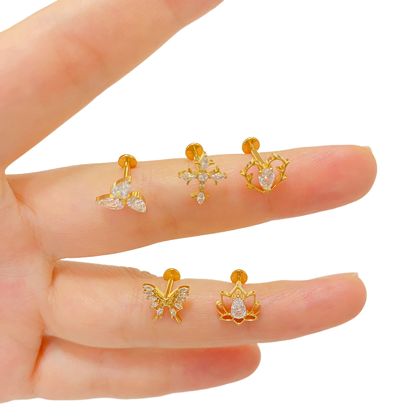 ASTM F136 ไทเทเนียมหู PIERC ผี - Body Jewelry Factory บทวิจารณ์และราคา