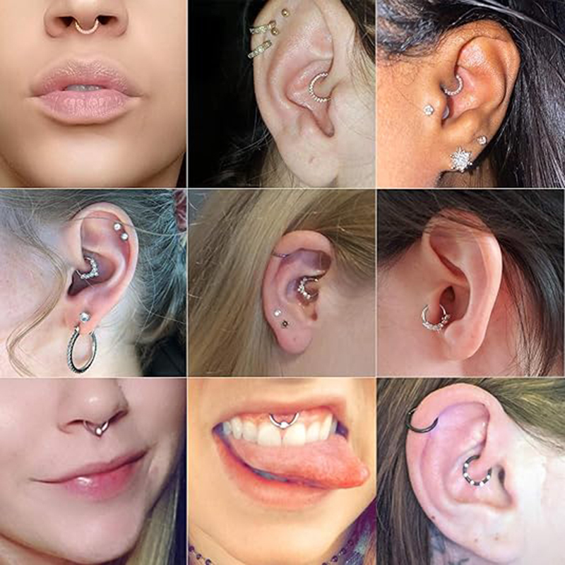 แหวนจมูกสแตนเลสสตีลไฮโปอัลเลอร - Rook Curved Barbell บทวิจารณ์และราคา