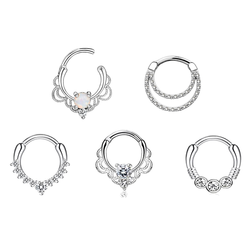 แหวนจมูกสแตนเลสสตีลไฮโปอัลเลอร - Rook Curved Barbell บทวิจารณ์และราคา
